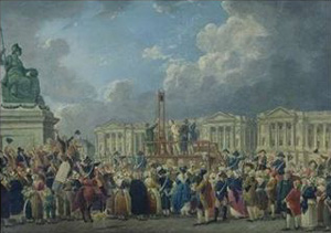 Painting of the Place de la Revolution