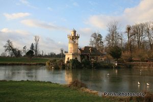 Part of the mock village constructed in the gardens of Versailles for Marie Antoinette